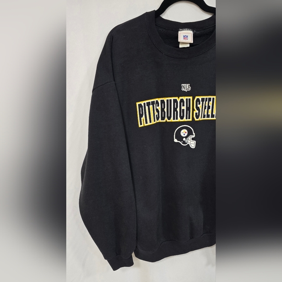 Vintage 90's men XL Pittsburgh Steelers NFL crewneck sweatshirt football sport - Picture 2 of 6